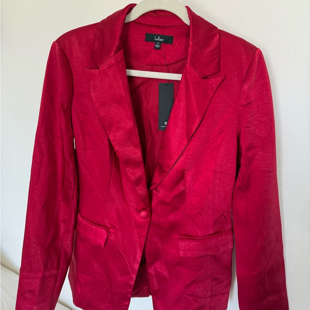 Lulu's Red Blazer